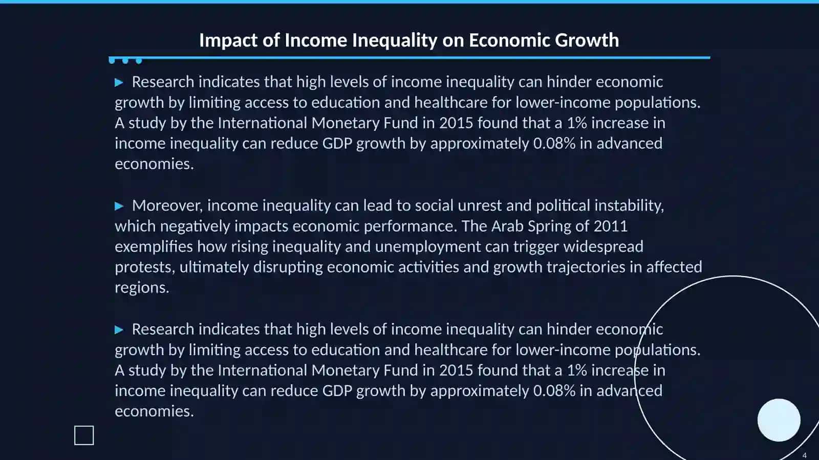 Income Inequality and Long-term Macroeconomic Stability 4