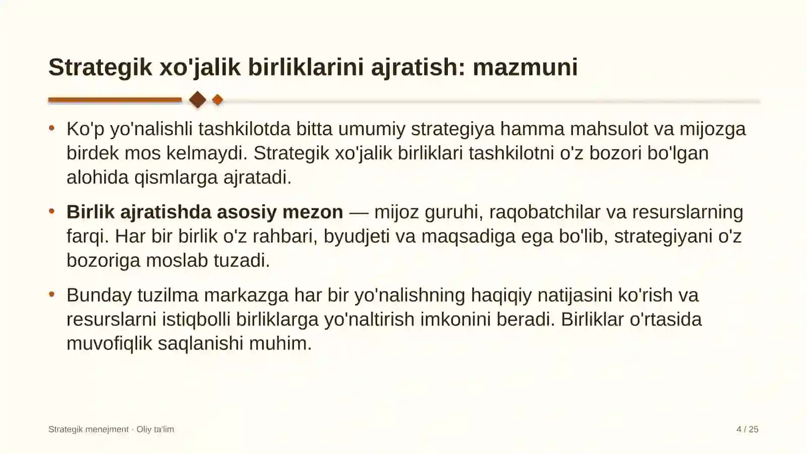 oqova suvlarni tozalash inshootlarida strategik xo'jalik birliklarini ajratish 5351 4