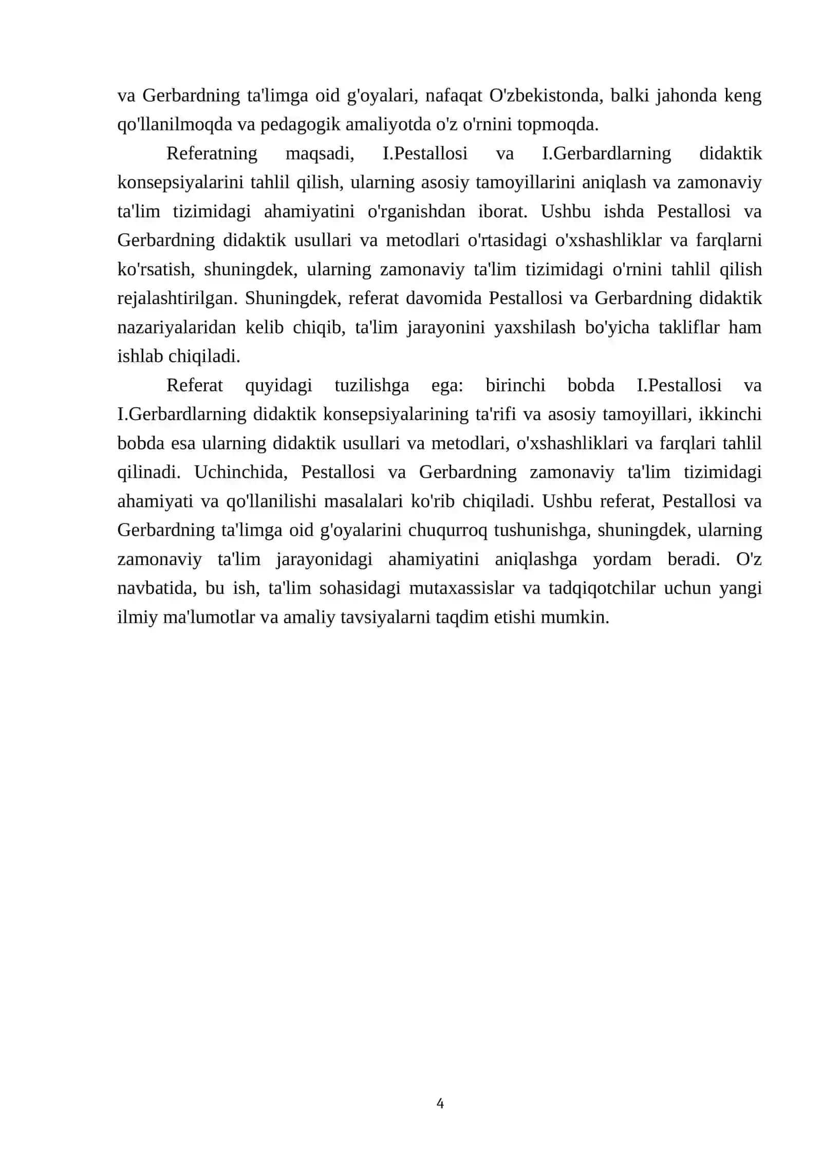 I.Pestallosi va I.Gerbardlarning didaktik konsepsiyalari ahamiyati 4