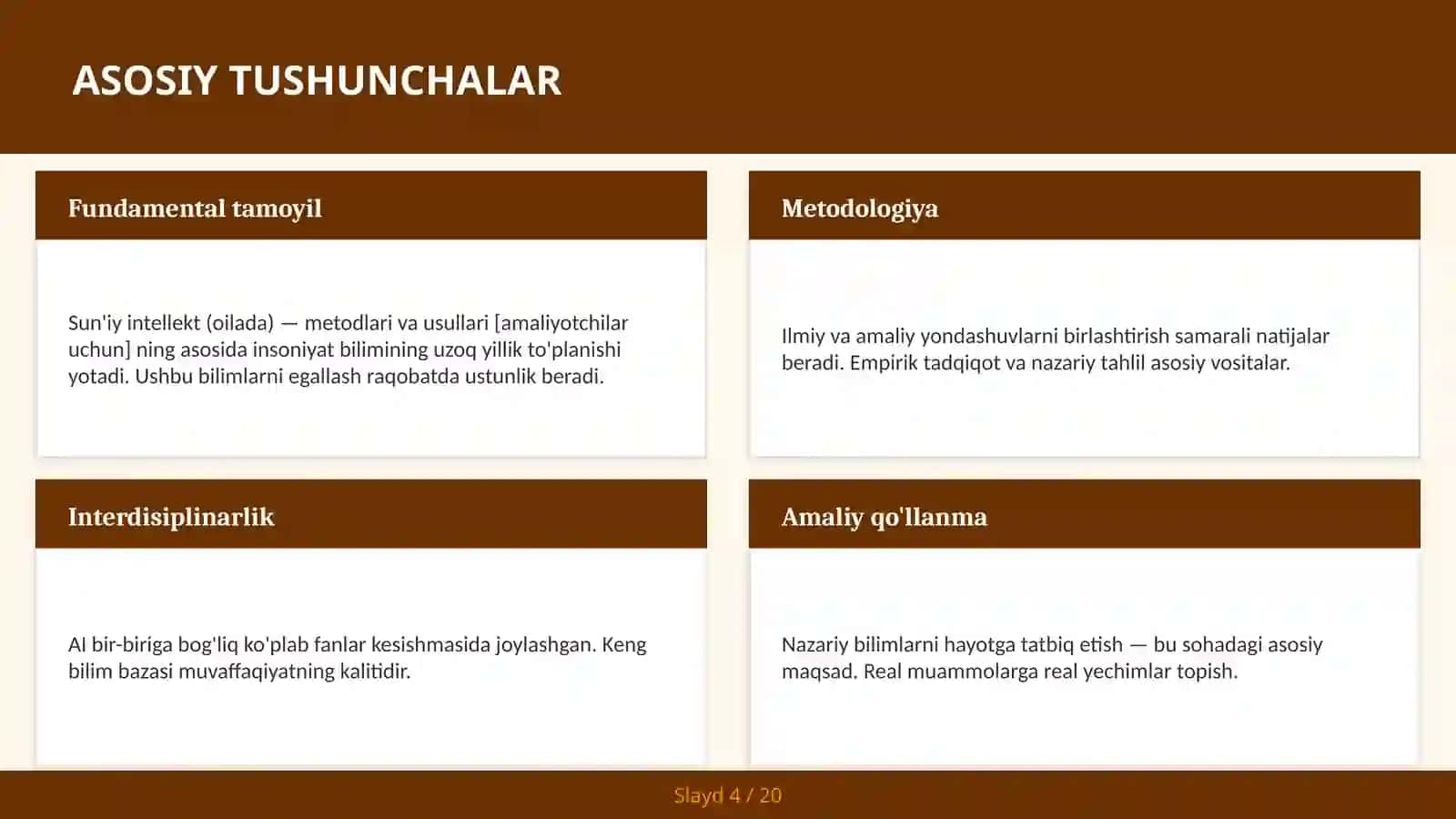 Sun'iy Intellekt (Oilada) - Metodlari va Usullari [Amaliyotchilar Uchun] 4