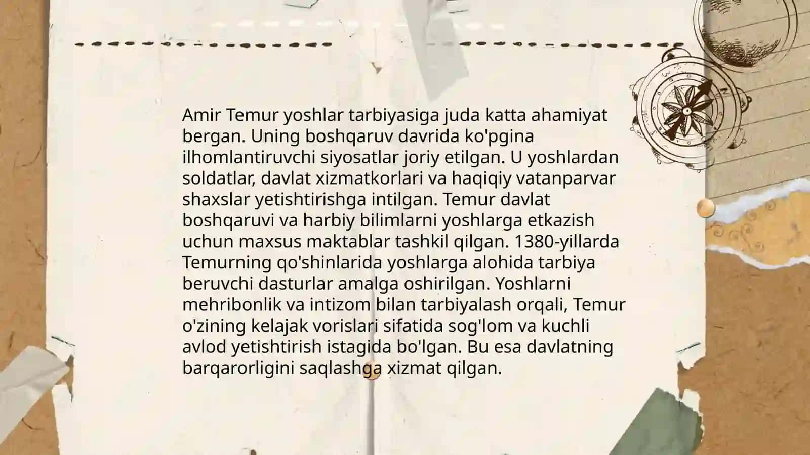 Amir Temur ògitlarining tarbiyaviy ahamiyati. Alisher Navoiyning pedagogik qarashlari 4