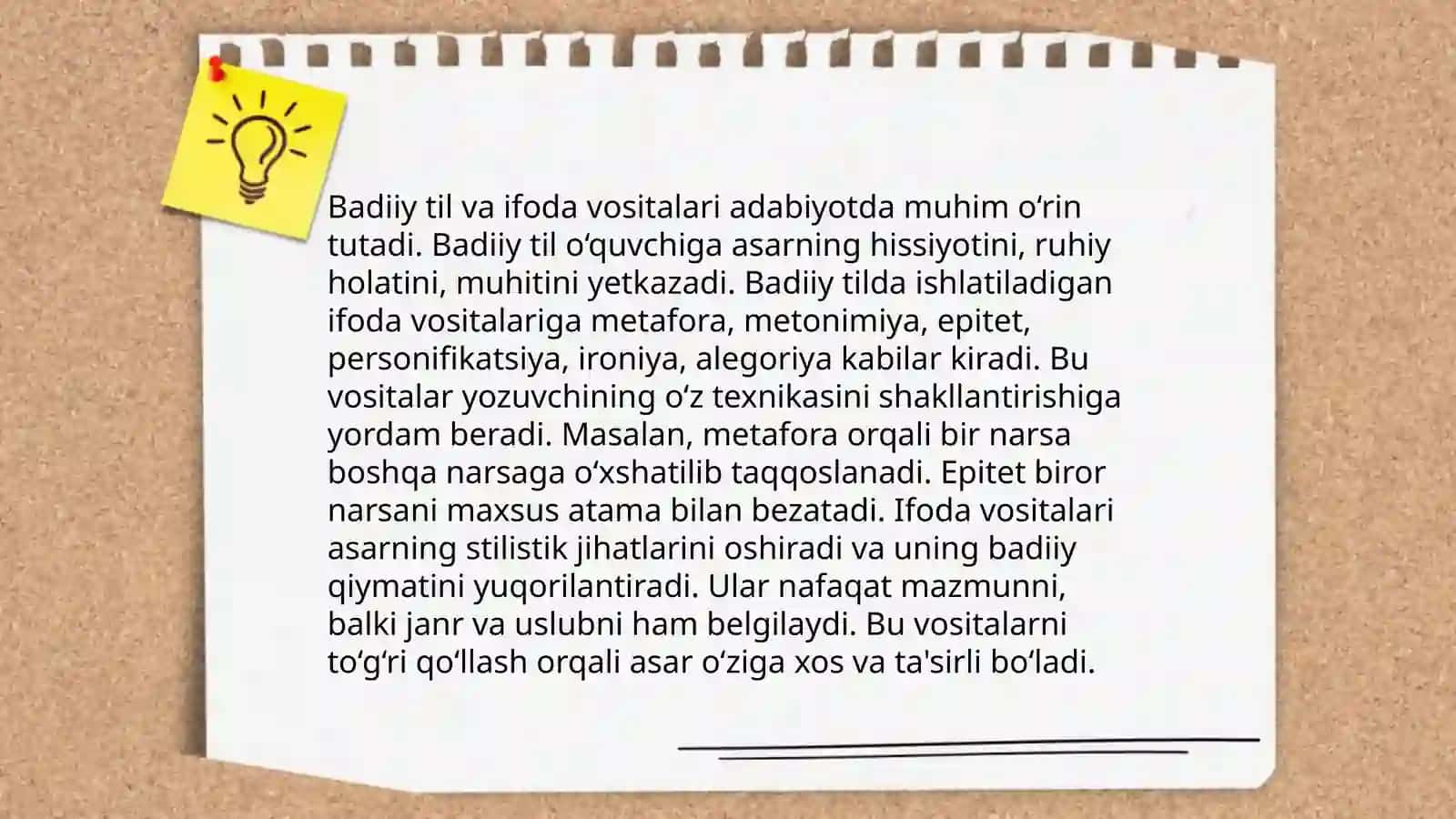 Badiiy asar badiiy komminukatsiya vositasi 4
