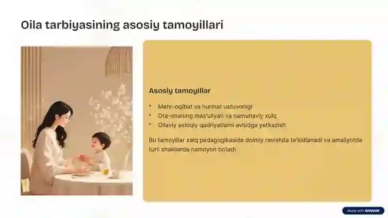 Oilani tarbiyalashning xalq pedagogikasi manbalarida aks etishi 4
