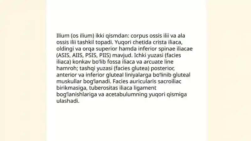 Chanoq kamari suyaklari va ularning birikishi. Oyoqning erkin suyaklari tuzilishi 4