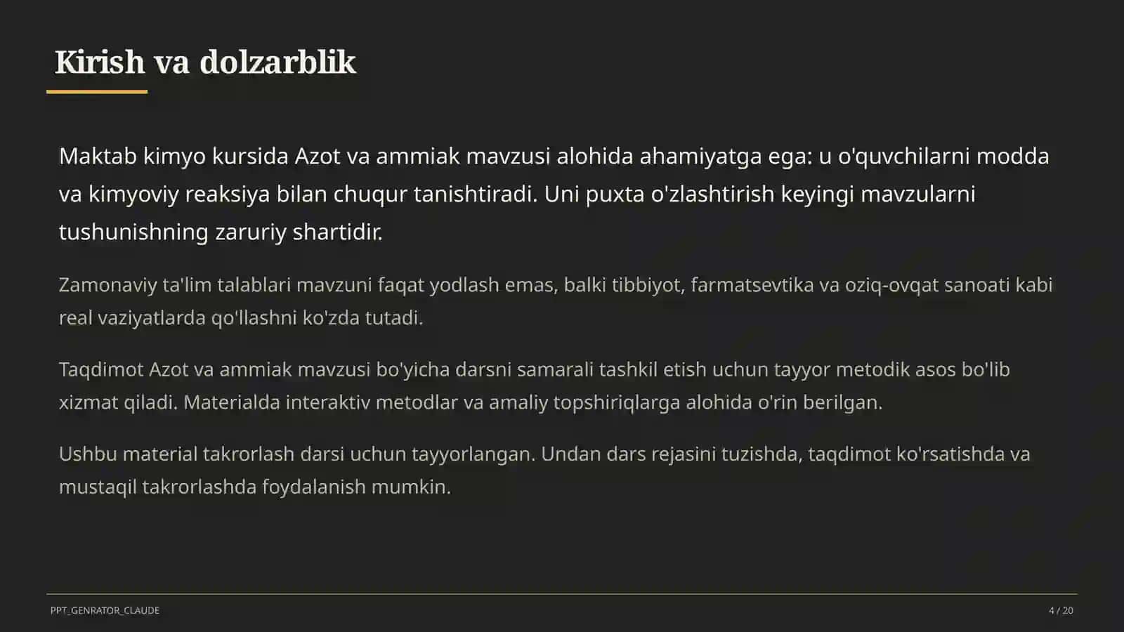 Azot va ammiak (9-sinf) 4
