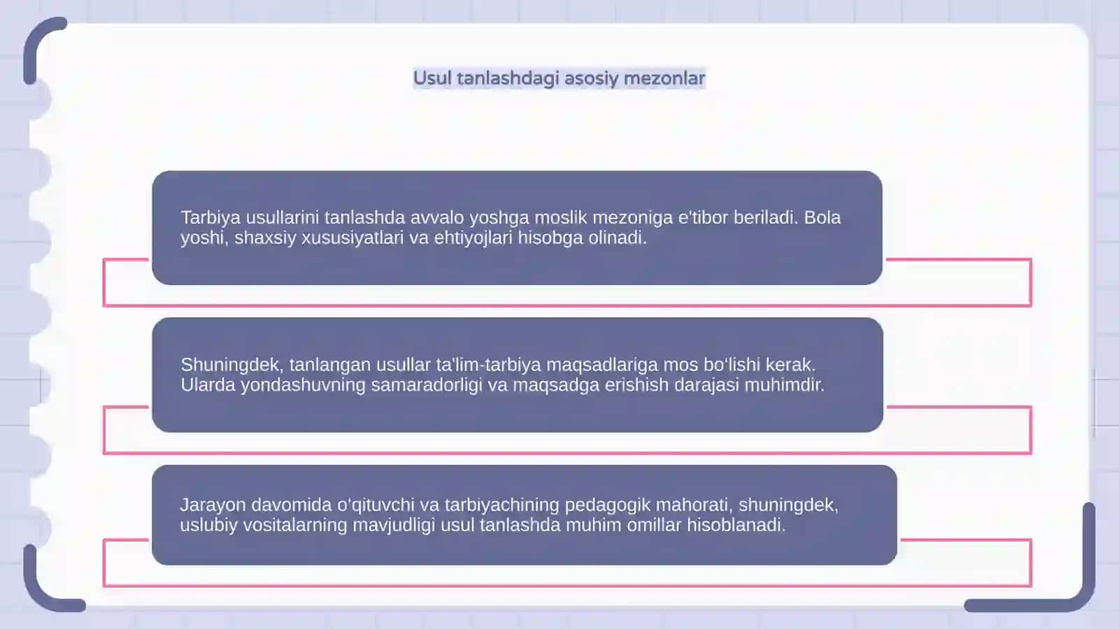 Tarbiya Usullari 4