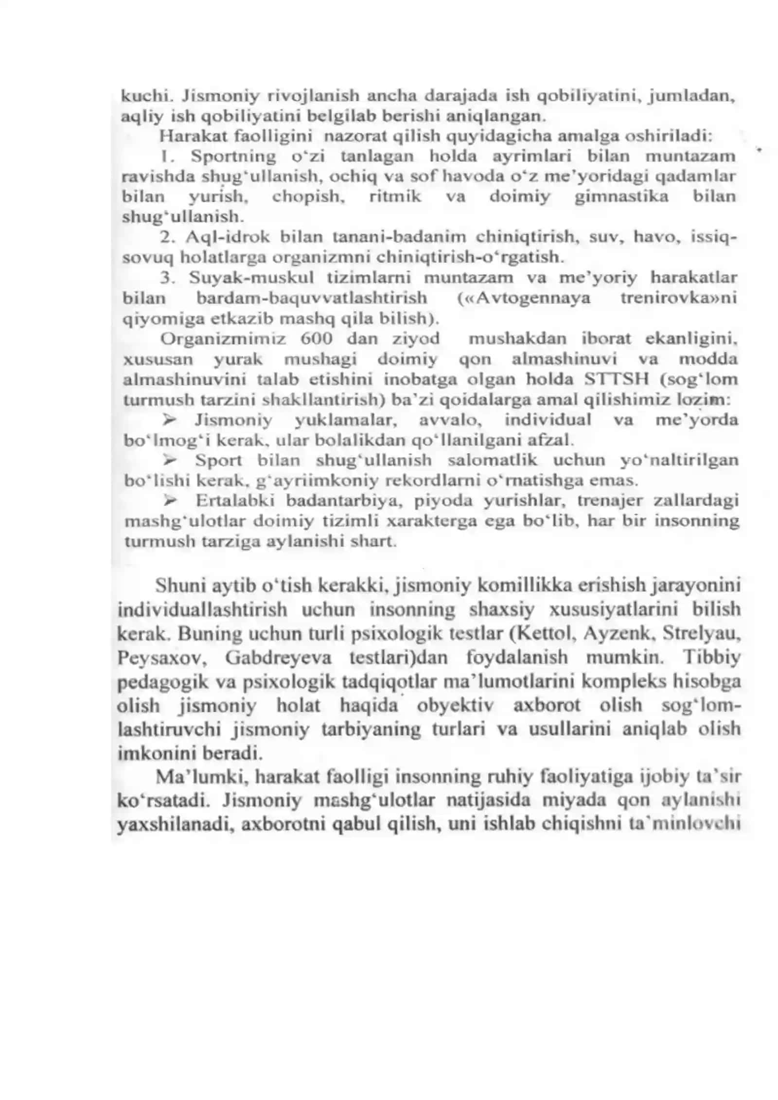 Salomatlikni yaxshilash bo’yicha mashg’ulotlarni ratsional tashkil etish va uning ilmiy asoslaangan vositalari 4