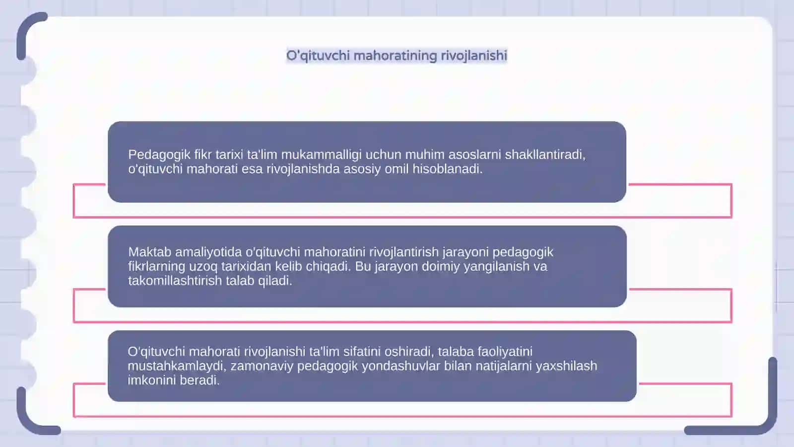 Pedagogik fikr tarixi va maktab amaliyotida o'qituvchi mahorati masalasi 4