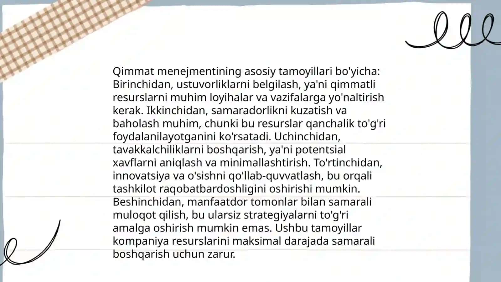 Оpеrаtsiоn Qiymat Mеnеjmеnti Mаzmuni Vа Mоhiyati 4