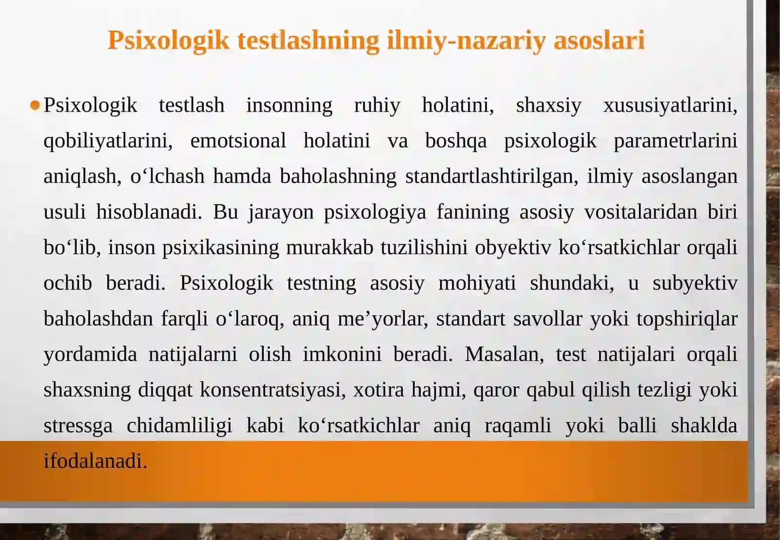 Psixologik testlash 4