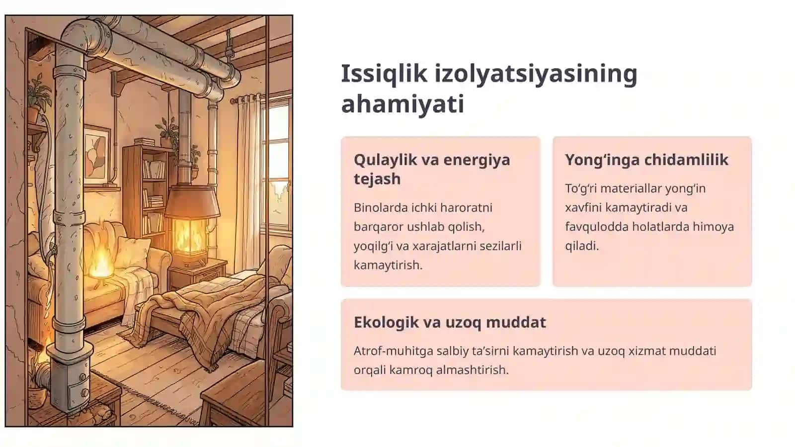 Issiqlik tarmoqlarini issiqlik izolyatsiyasi . Mavjud bölgan issiqlik tarmoqlarini ta'mirlash 4