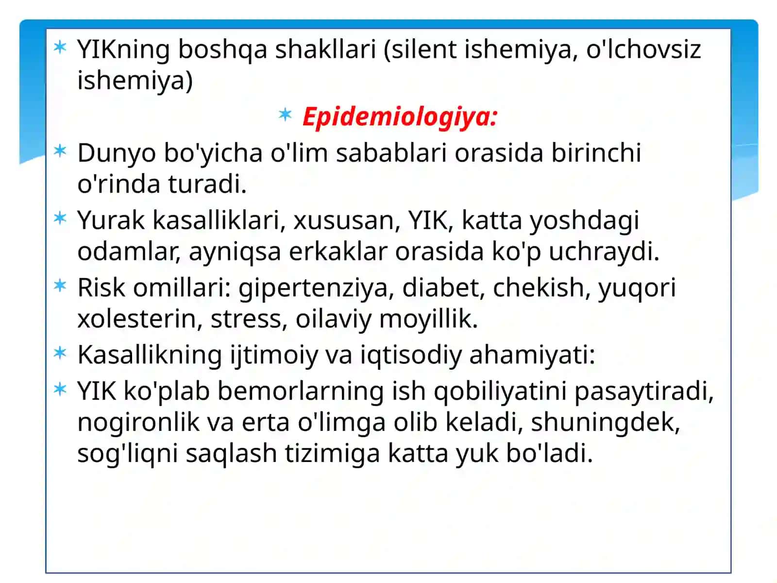 Yurak ishemik kasalligi haqida tushunchalar 4