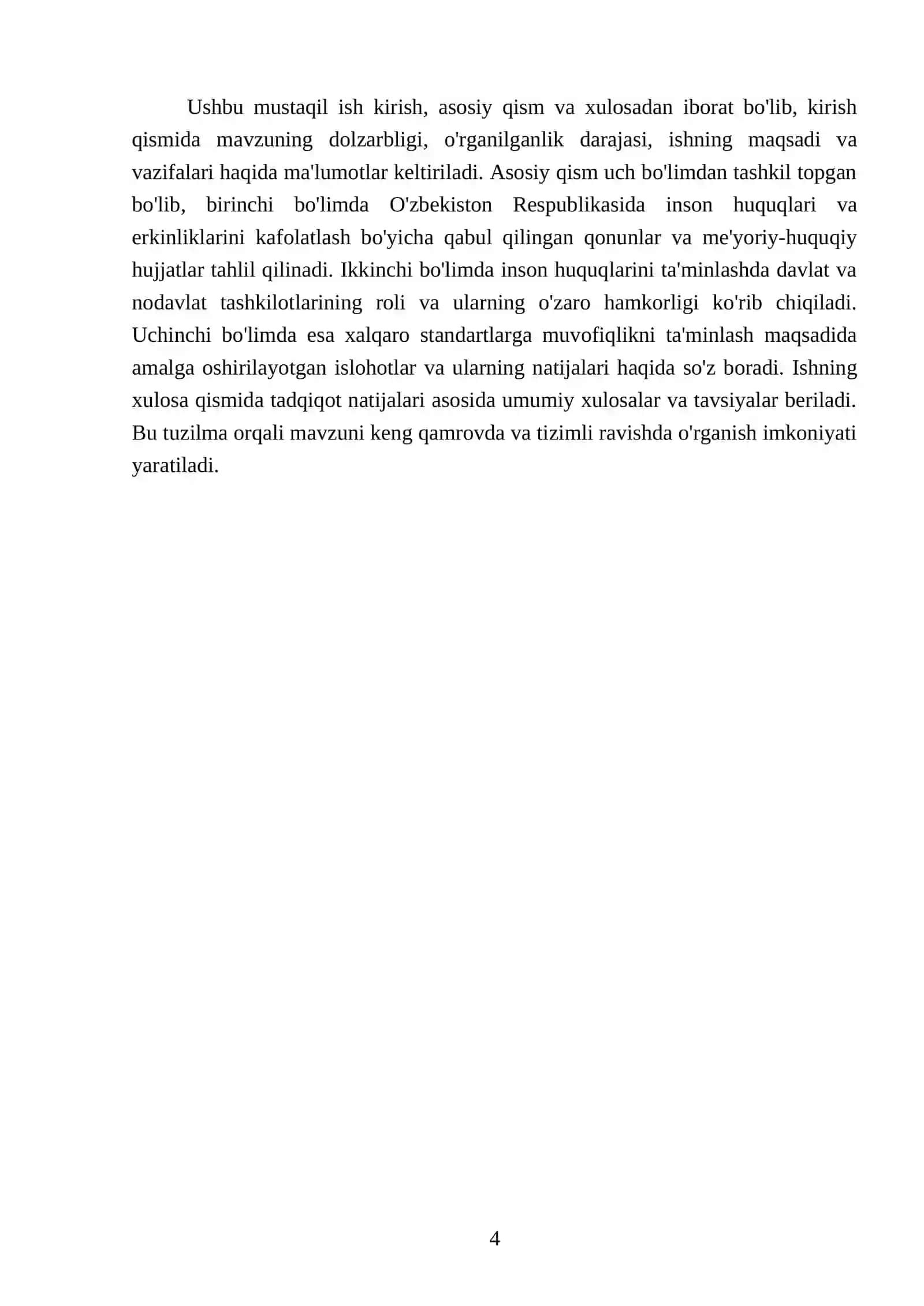 Yangi O'zbekistonda inson haq-huquqlari va erkinliklari kafolatining yaratilishi 4