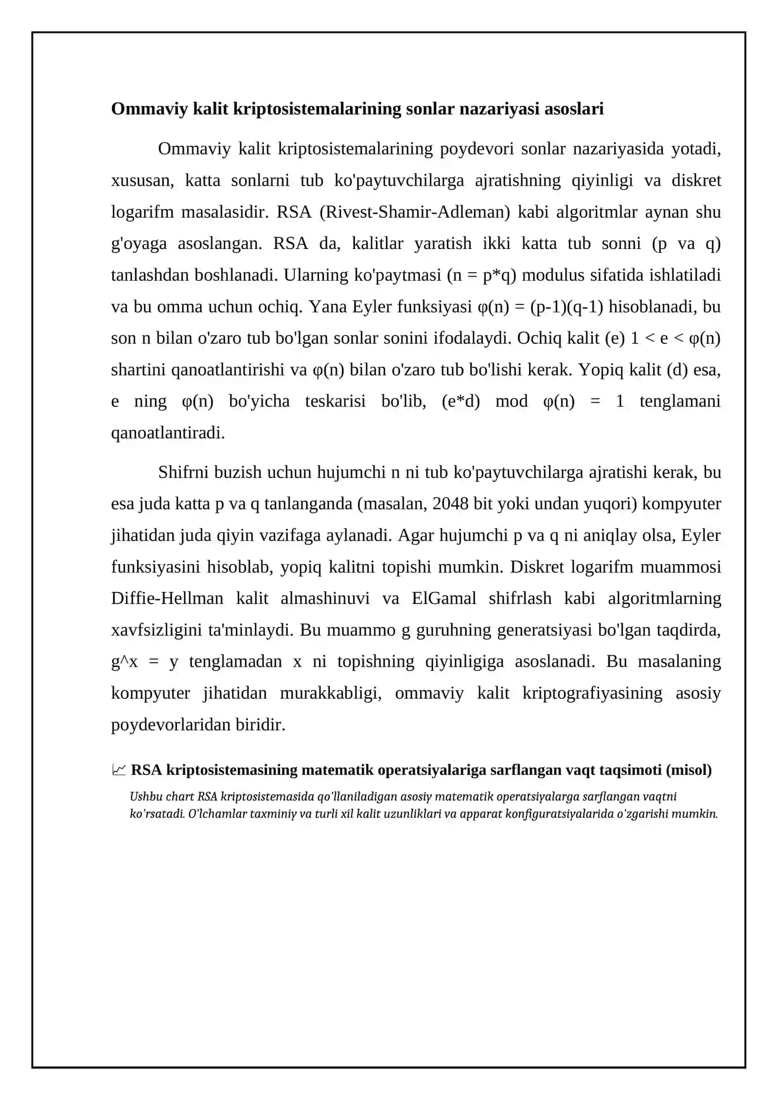 Ochiq va yopiq kalitli tizimlarning matematik asoslari 4