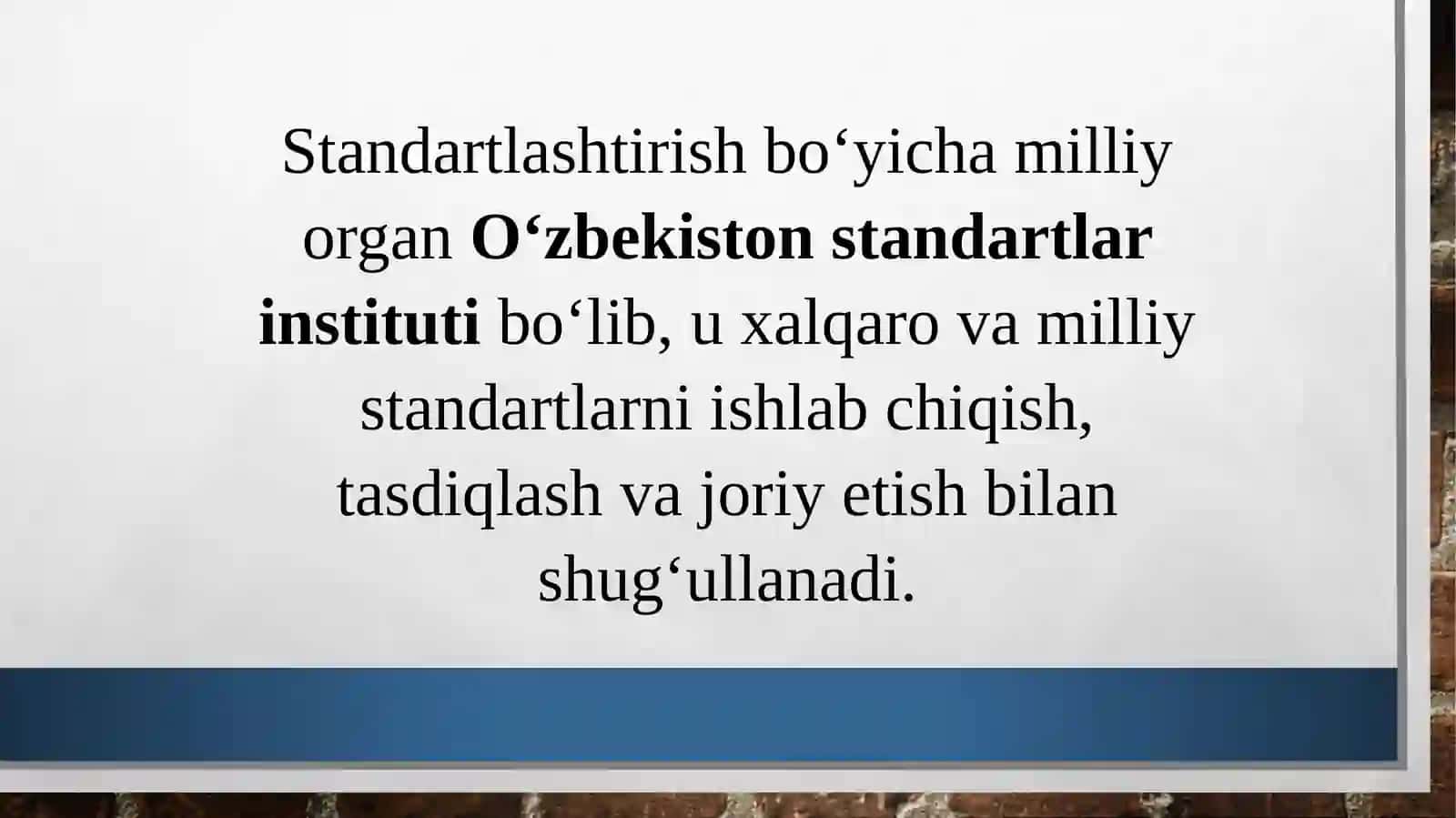 Tutashmao‘tkazishlarning yagona standartlashtirish tizimini 4