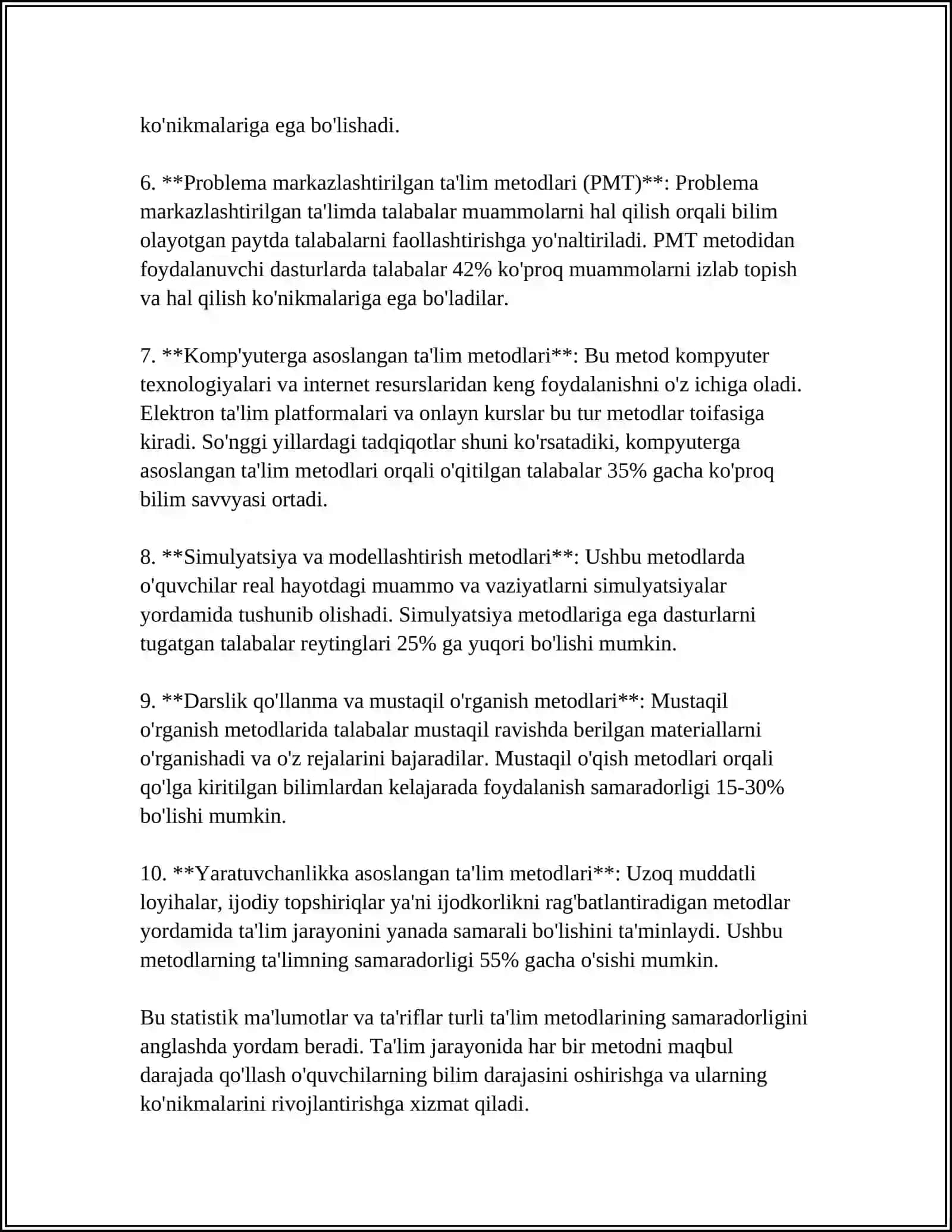 IMKONIYATI CHEKLANGAN BOLALARINI ÒQITISHDA TA'LIM METODLARI 4