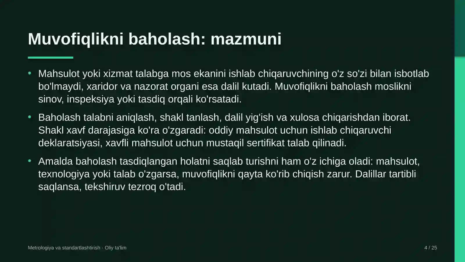 Elektron tijoratda muvofiqlikni baholash 4