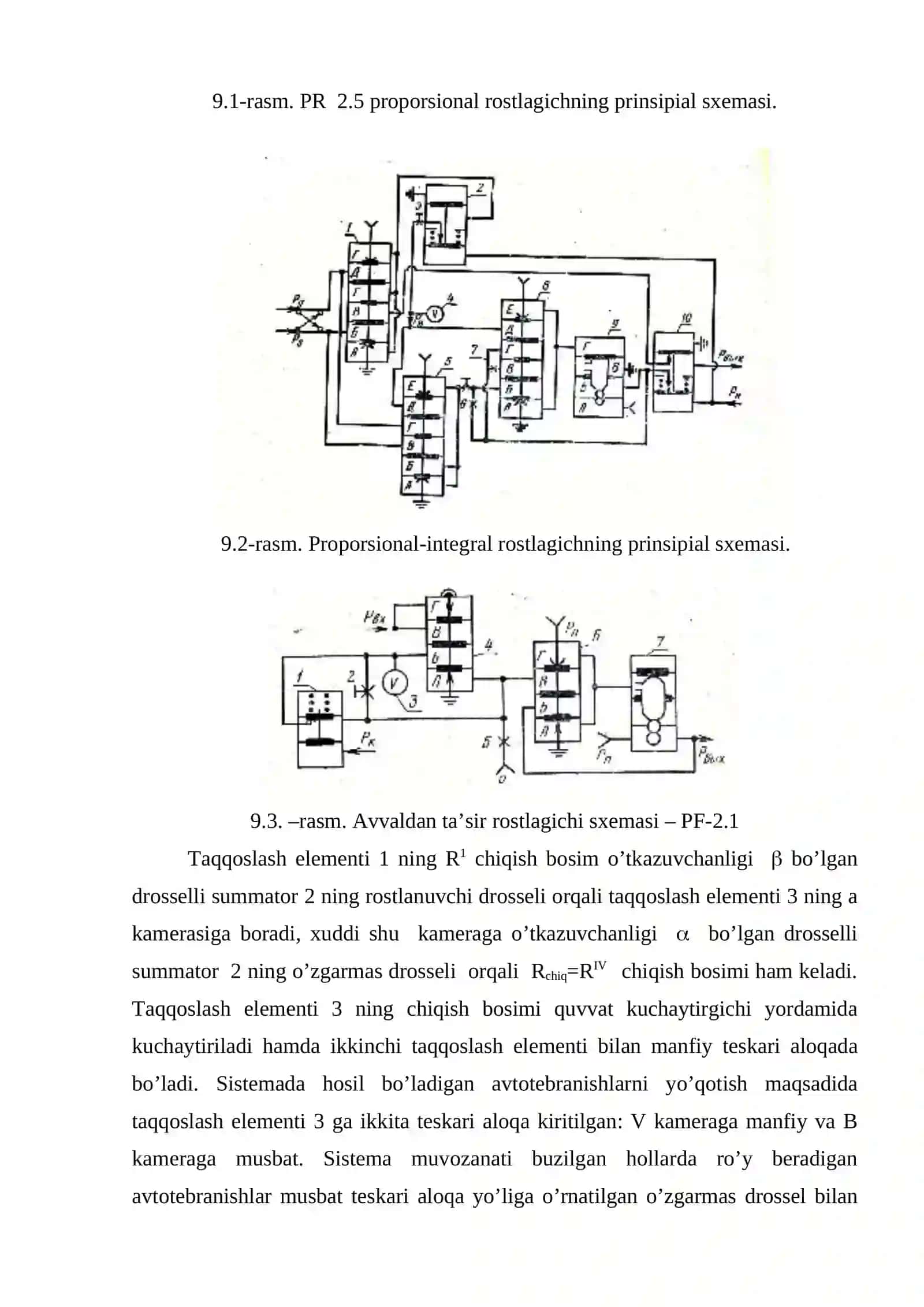 Avtomatik rostlagichlar va ularning turlari 4