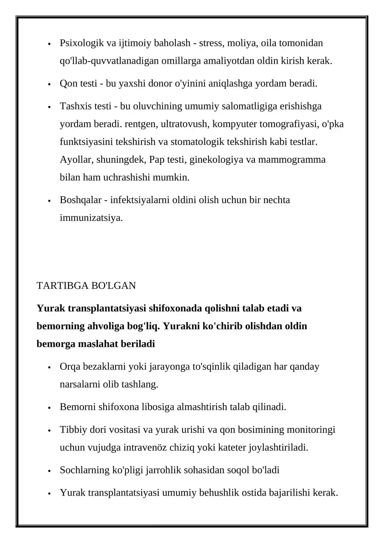 YURAK TRANSPLANTATSIYASI 4