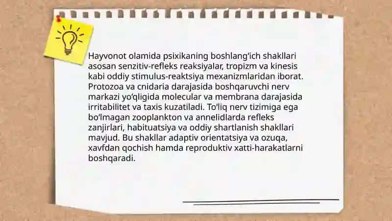 Psixikaning filogenetik taraqqiyoti 4