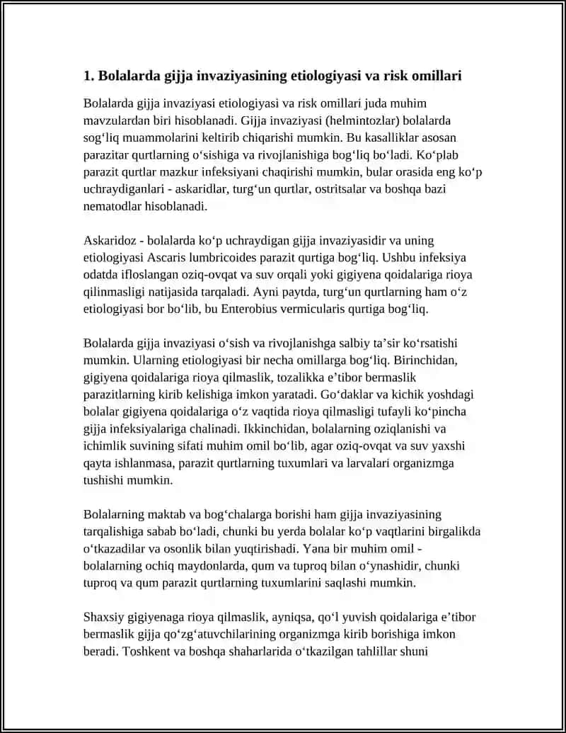Bolalarda Gijja Invaziyasi Etiologiyasi 4