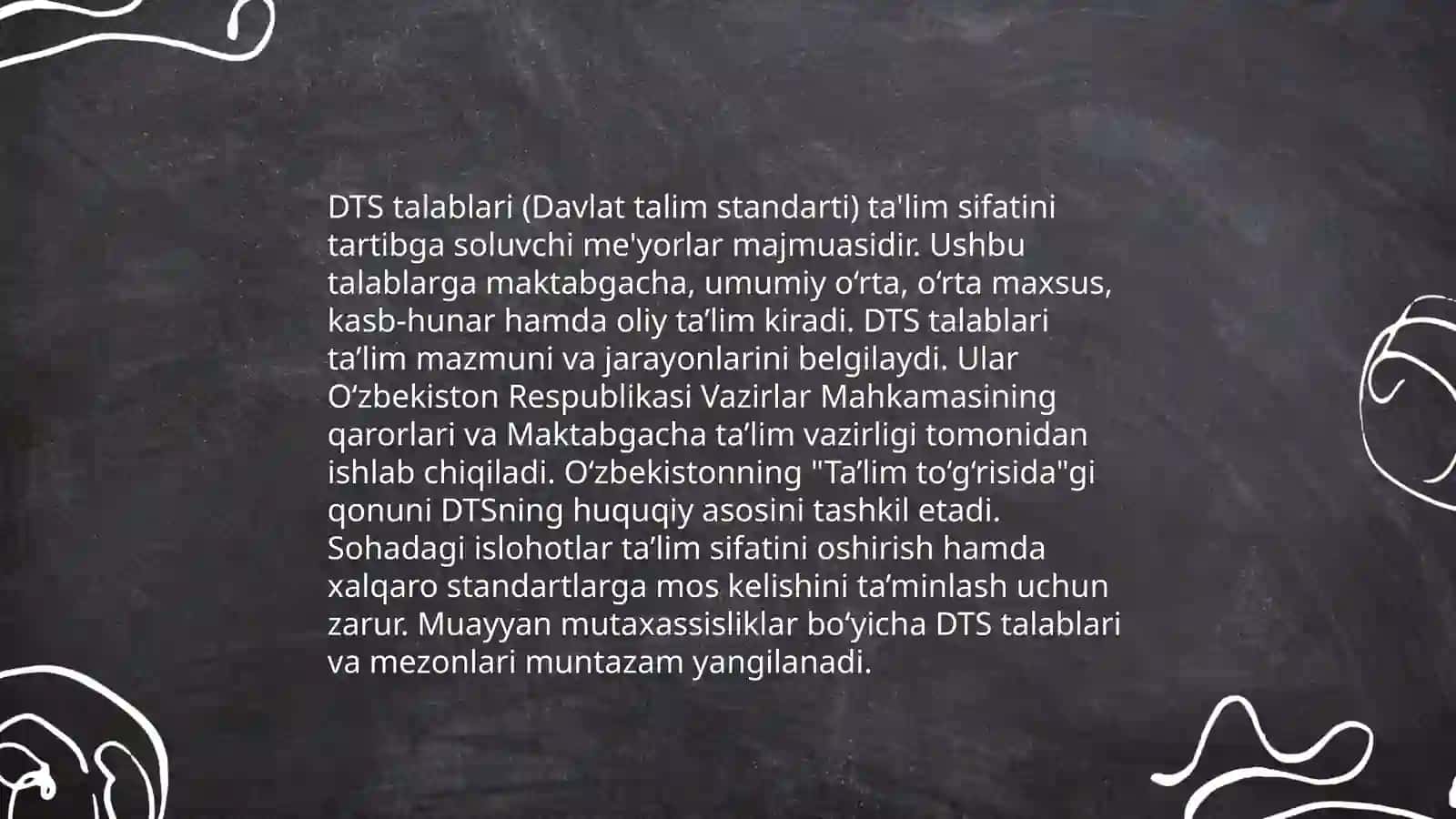 DTS talablari 4