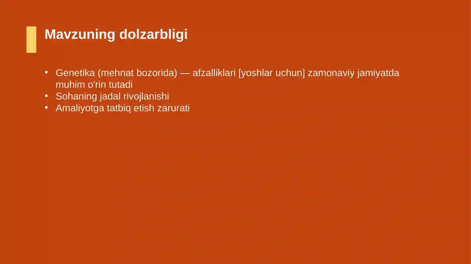 Genetika (mehnat bozorida) — afzalliklari [yoshlar uchun] 4