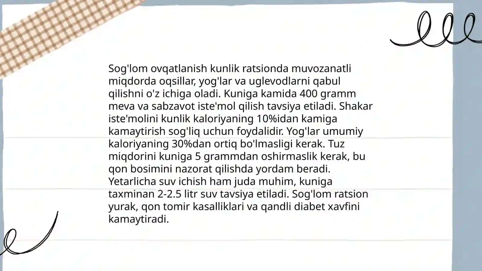 Bolalarda sog'lom turmish tarzini rivojlantirish 4