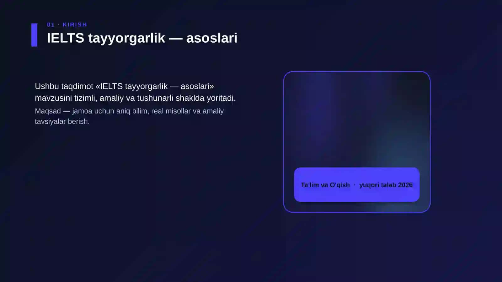 IELTS tayyorgarlik — asoslari 4