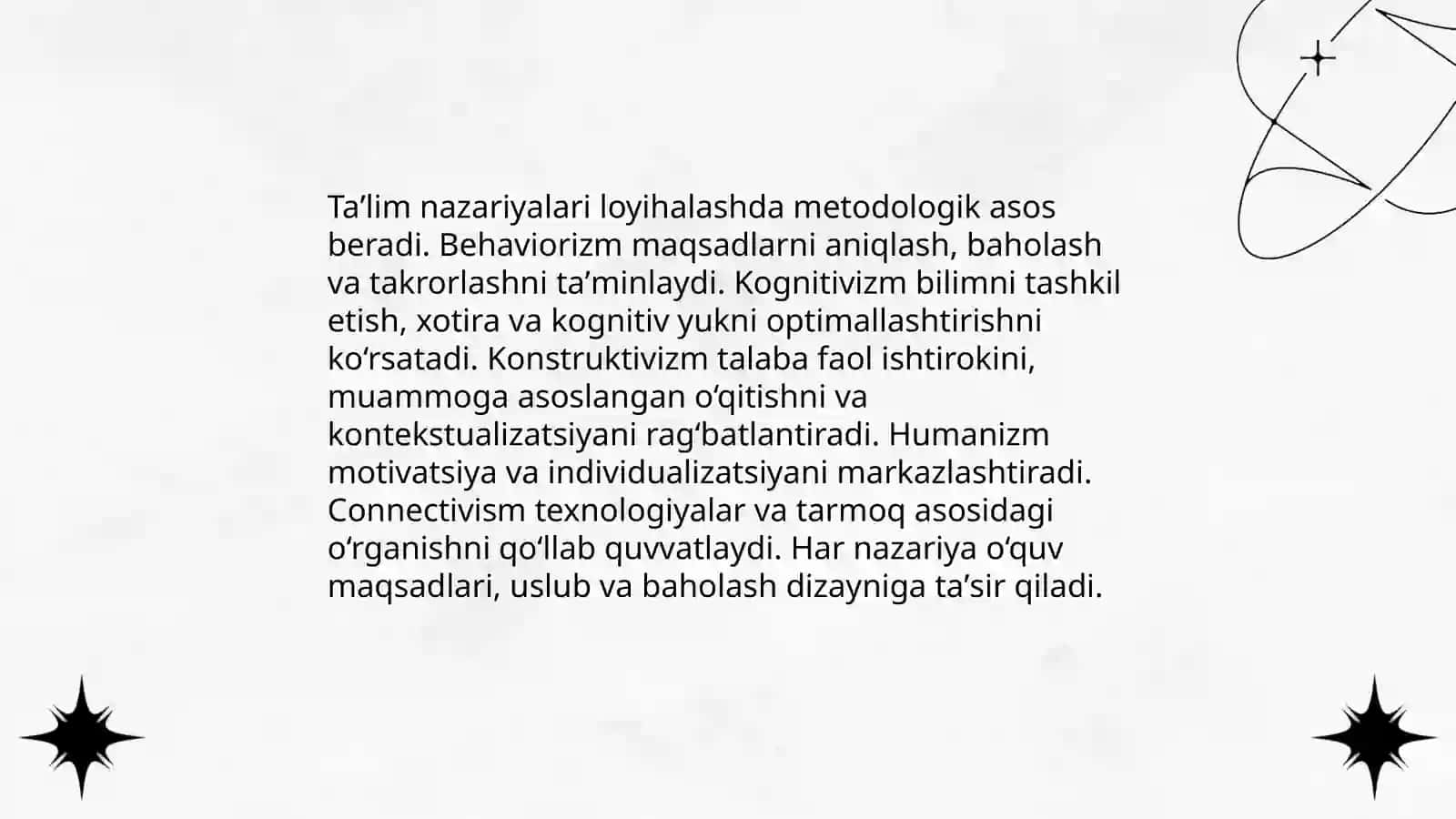 Nazariy taʼlim va uni loyihalash 4