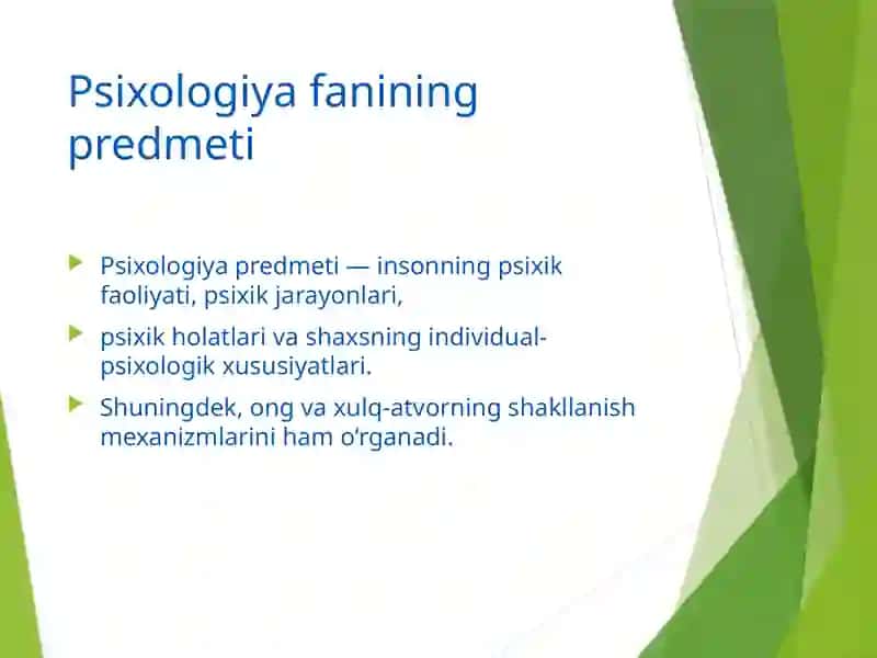Psixologiya fanining predmeti 4