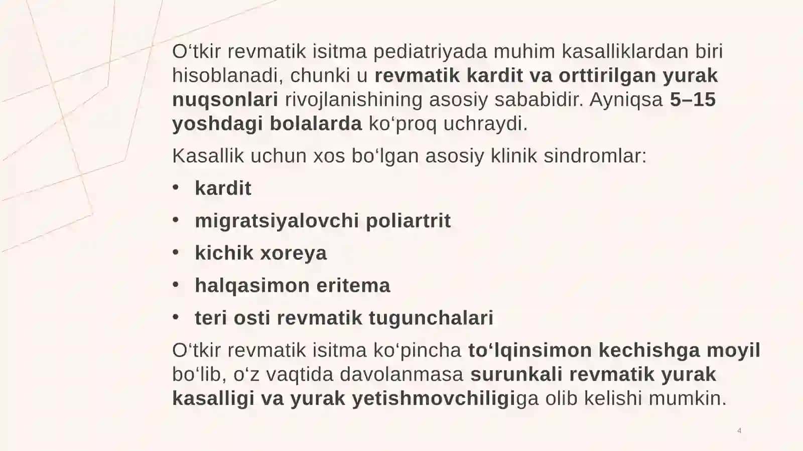 O‘tkir revmatik isitma 4