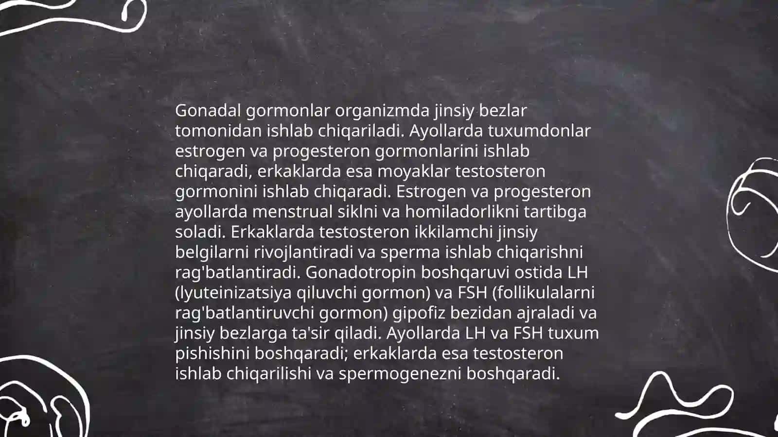 Jinsiy sekilning gormonal boshqariluvi mehanizmi 4