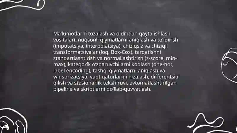 Ekonometrik modelashtirishda qo'llaniladigan amaliy dasturlar xususiyatlar 4