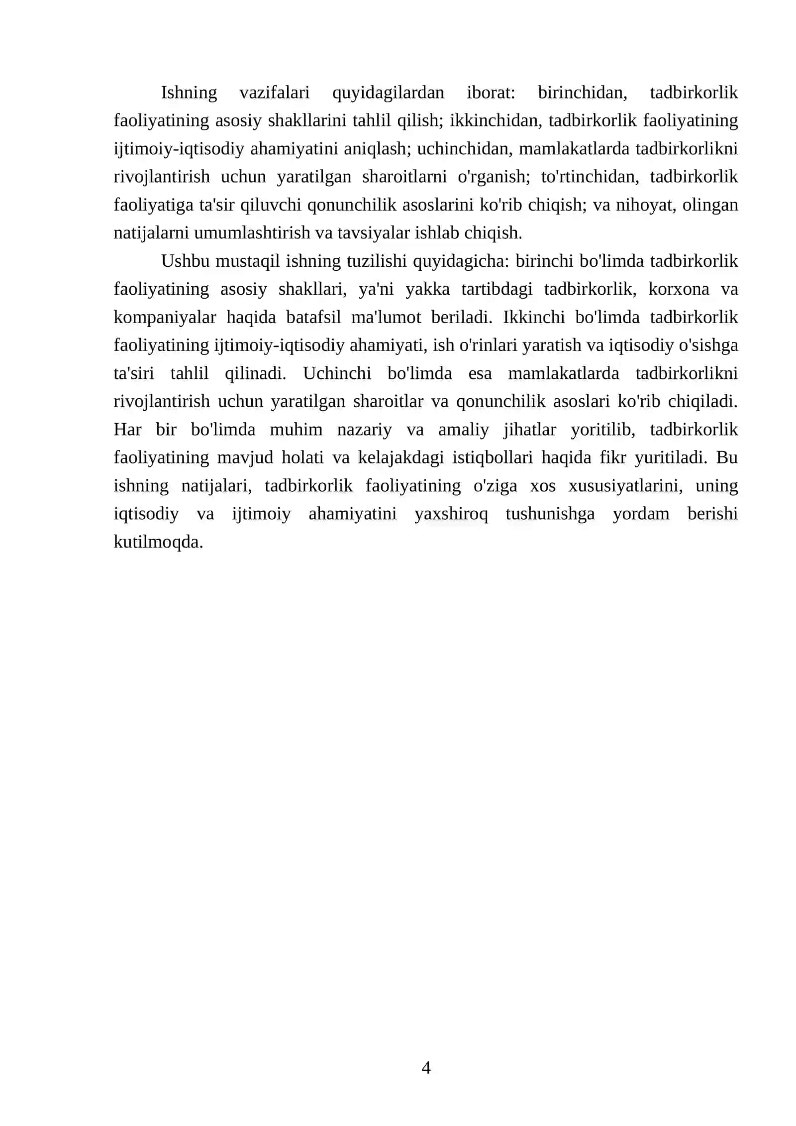 Tadbirkorlik faoliyati shakillari 4