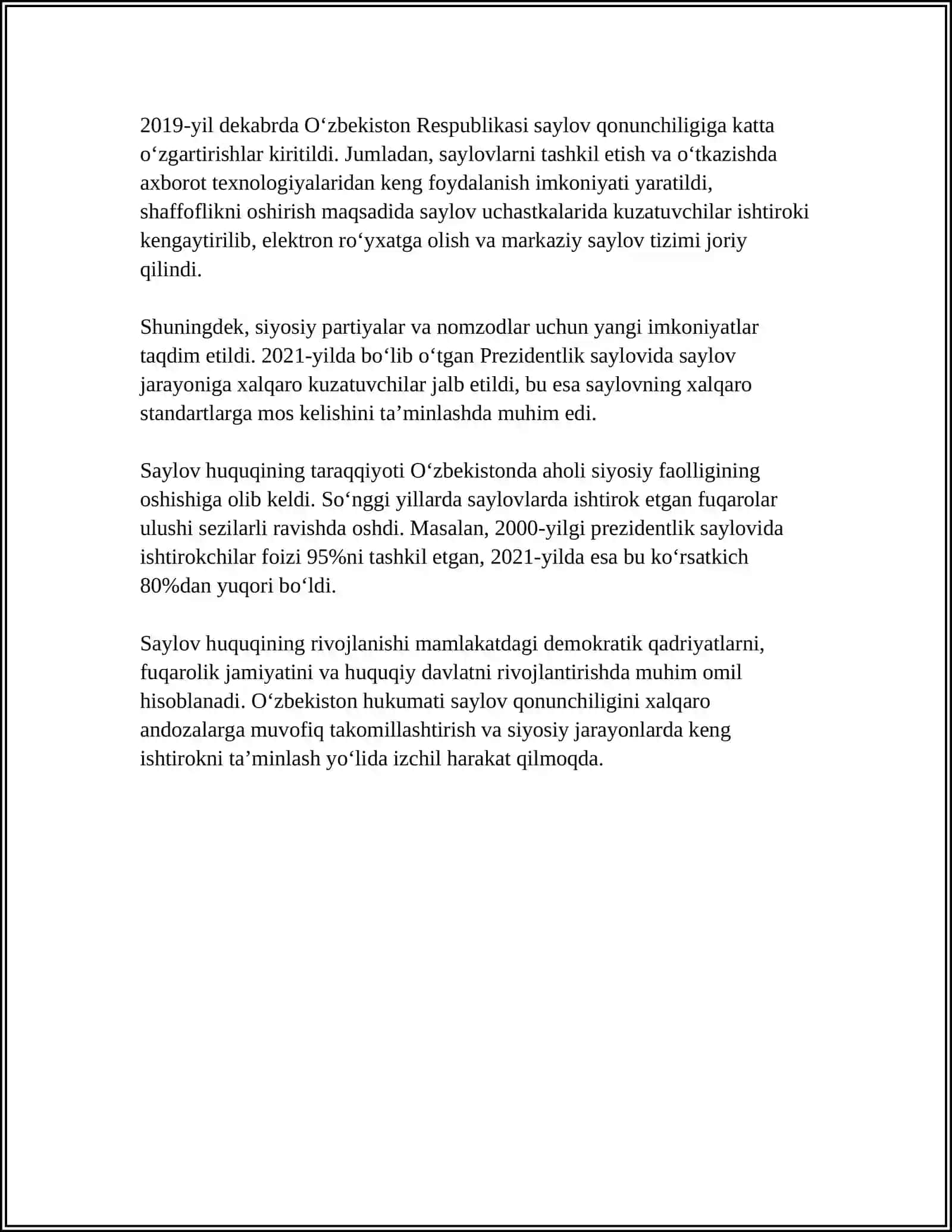 SAYLOV HUQUQINING KONSTITUTSIYAVIY ASOSLARI VA TIZIMI 4