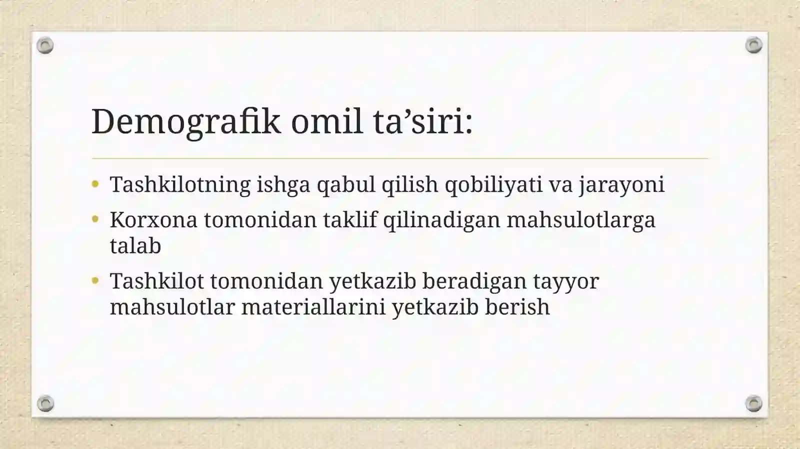 Tashkilot muhiti 4