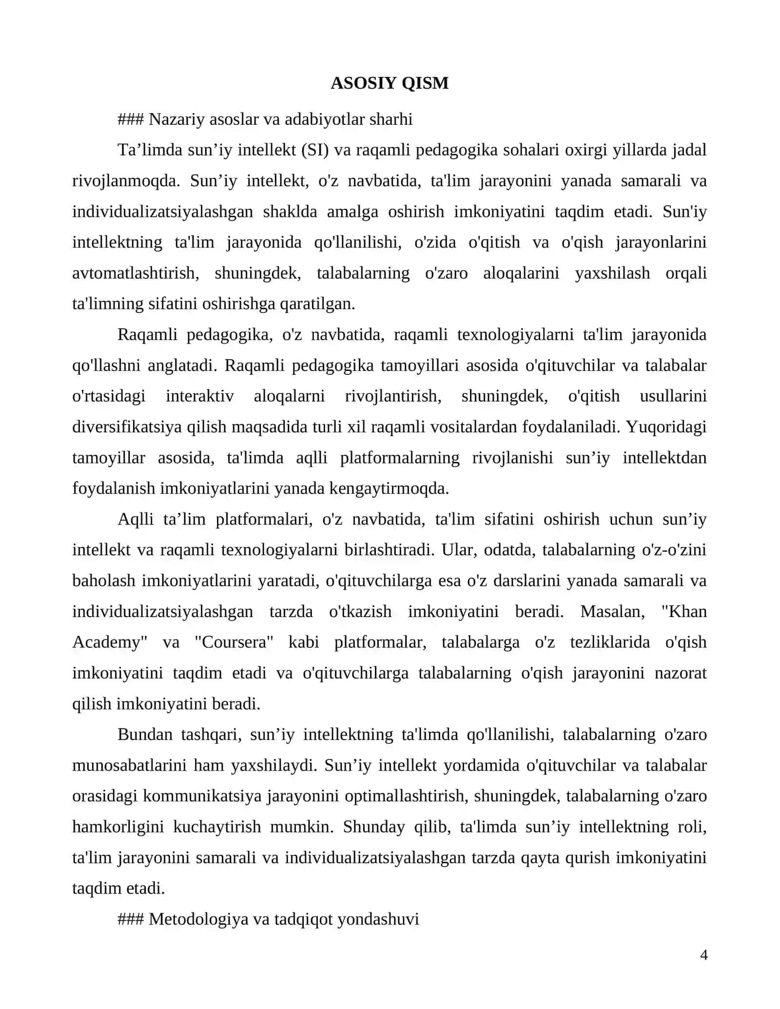 Ta’limda sun’iy intellekt va aqlli ta’lim platformalari 4