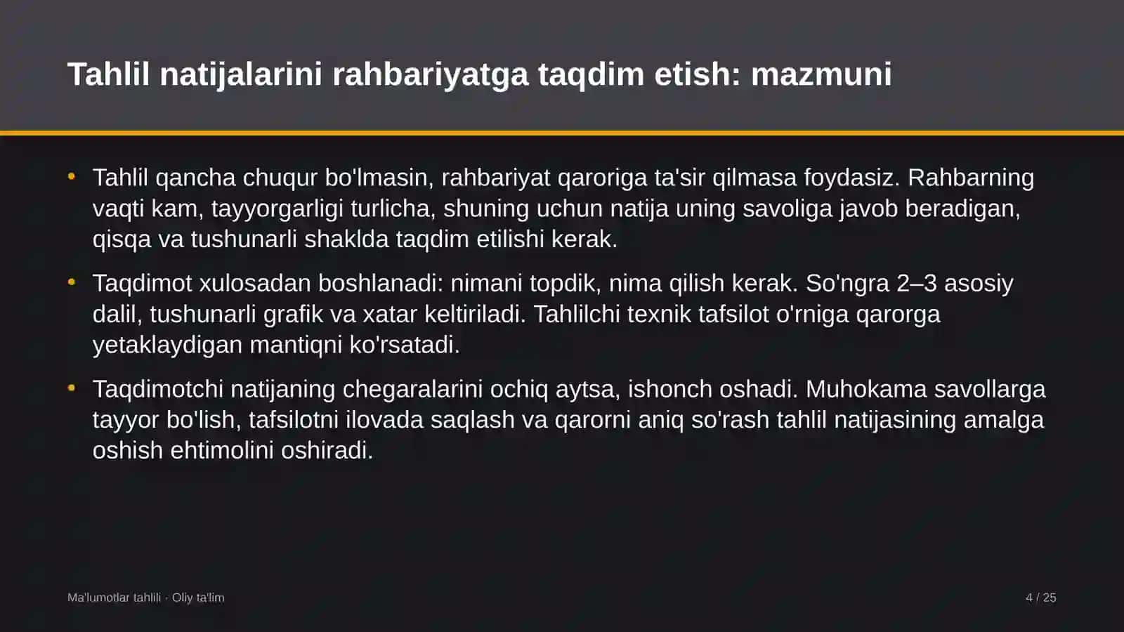 gilam to'qish korxonalarida tahlil natijalarini rahbariyatga taqdim etish 2916 4