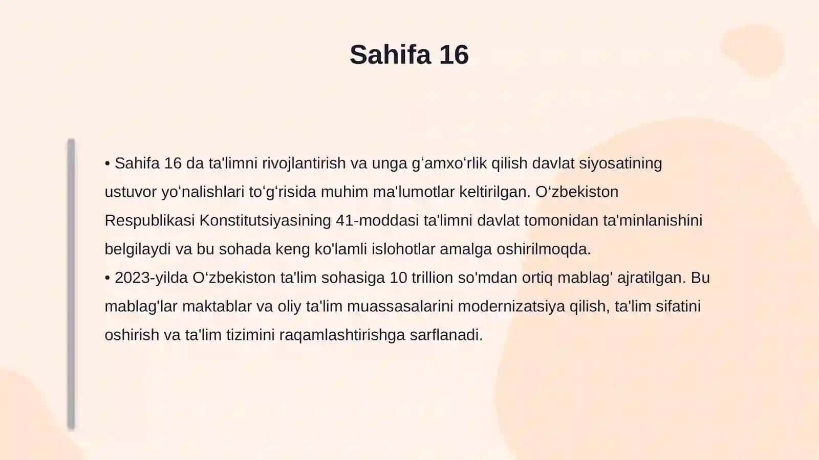 Oʻzbekiston Respublikasi Konstitutsiyasi 4
