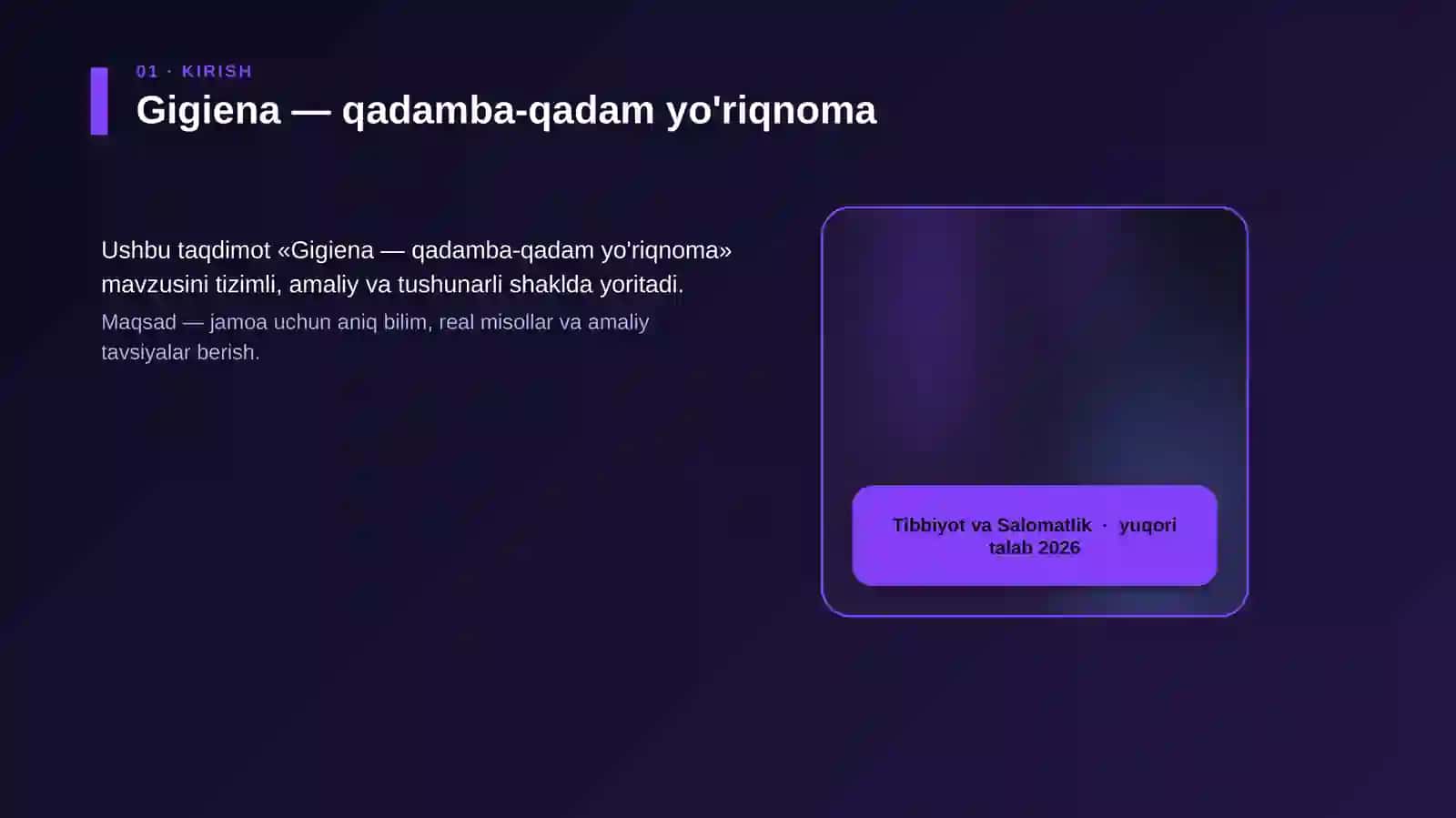 Gigiena — qadamba-qadam yo'riqnoma 4