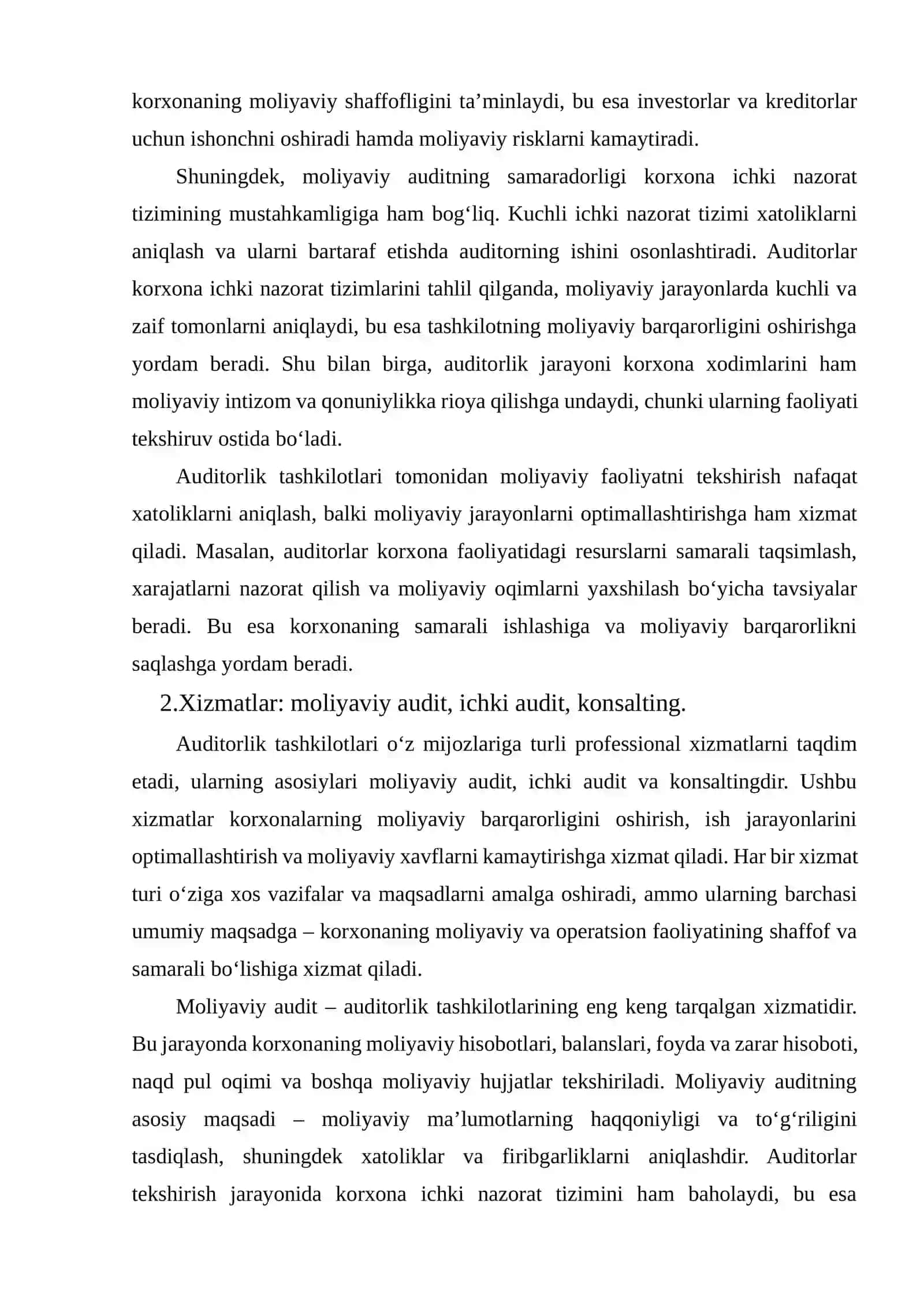 AUDITORLIK TASHKILOTLARINING PROFESSIONAL XIZMATLARI 4