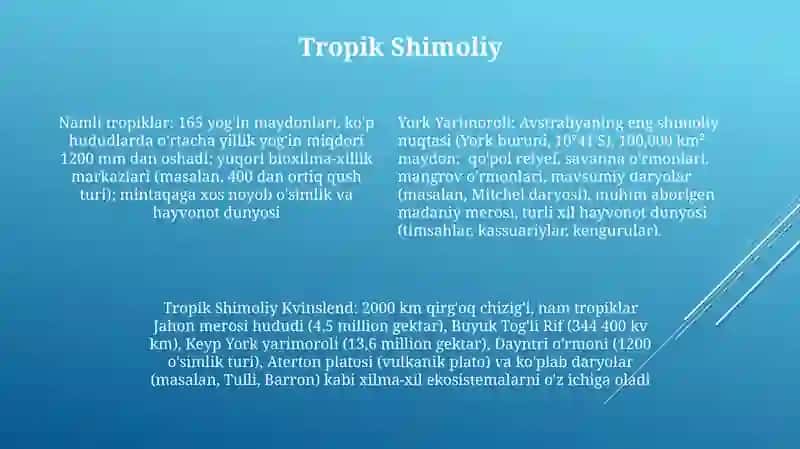 Avstraliya materigi tabiiy geografik o’lkalari 4