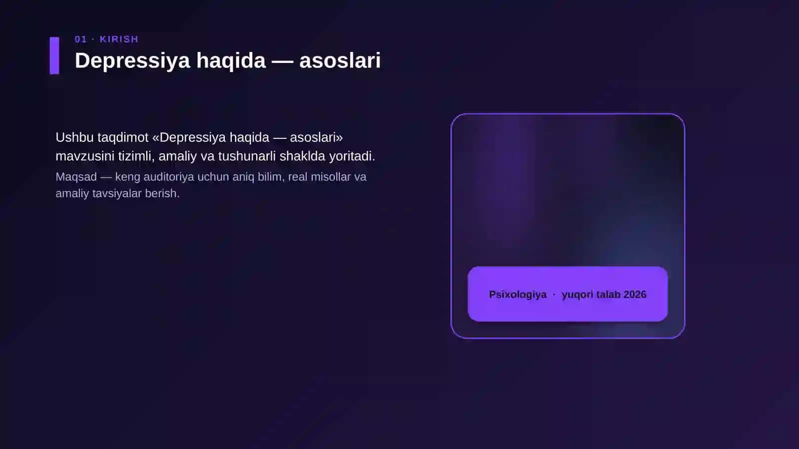 Depressiya haqida — asoslari 4