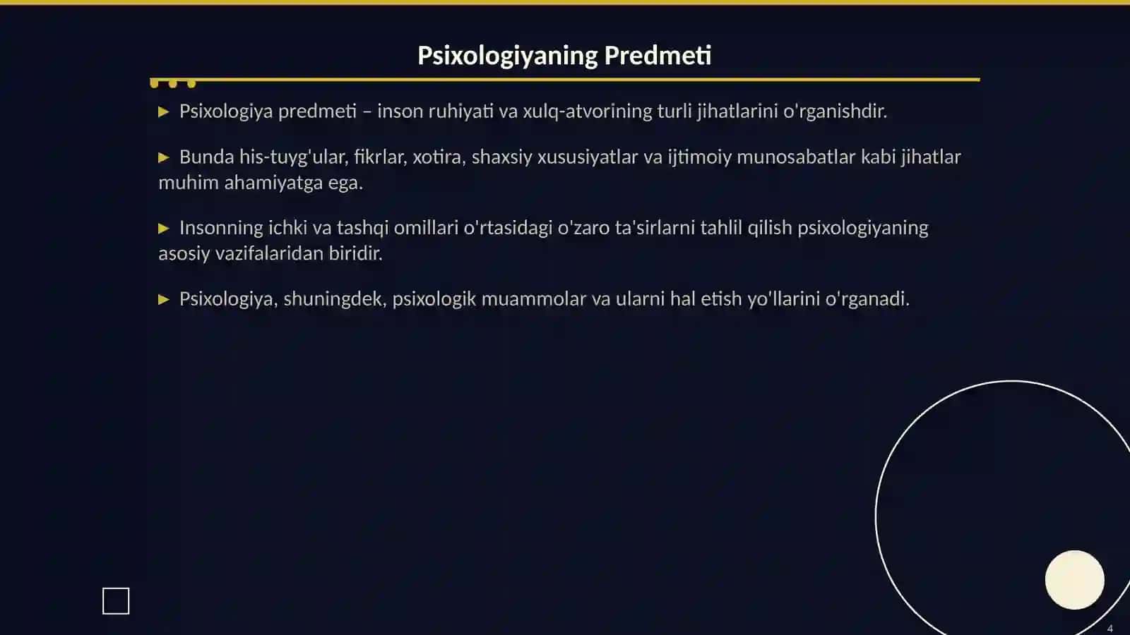Psixologiya Fanining Asosiy Aspektlari 4