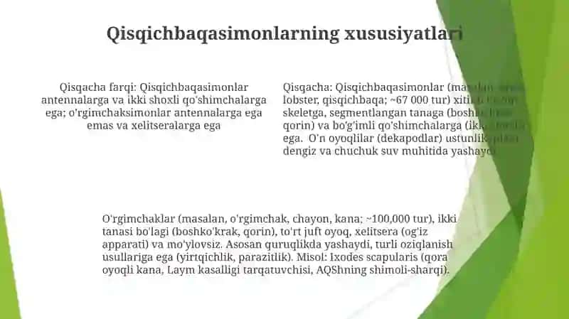 Treskasimonlar va kambalasimonlar turkumlari 4