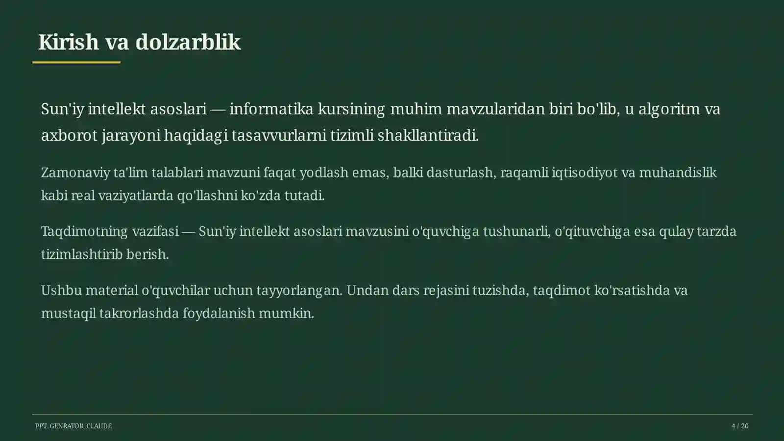 Sun'iy intellekt asoslari (10-sinf) 4