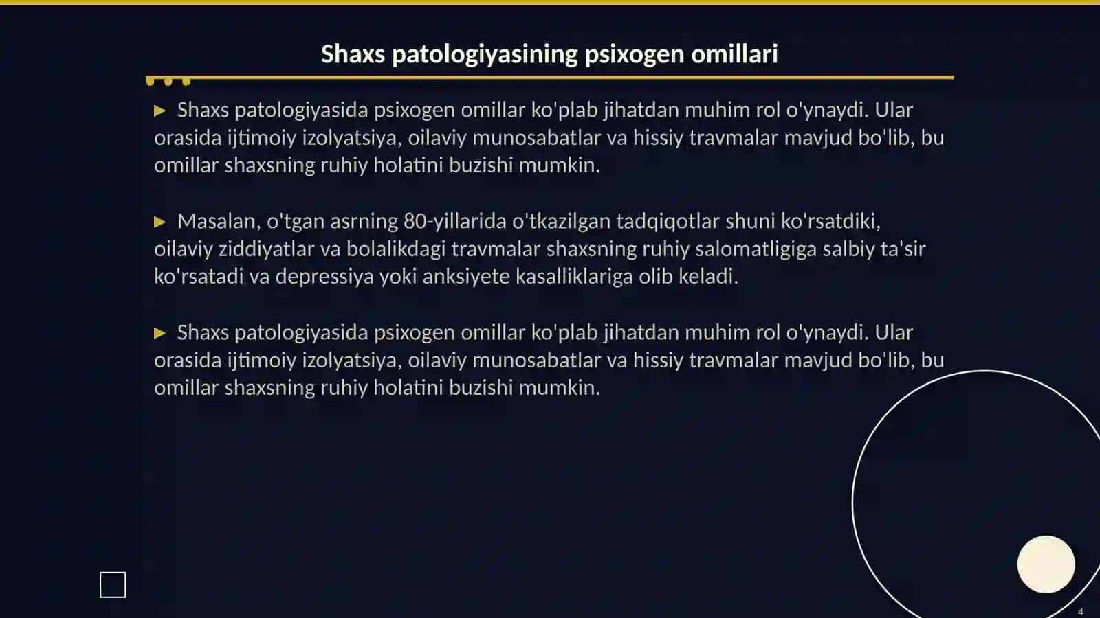 Shaxs patologiyasi psixogenlar 4