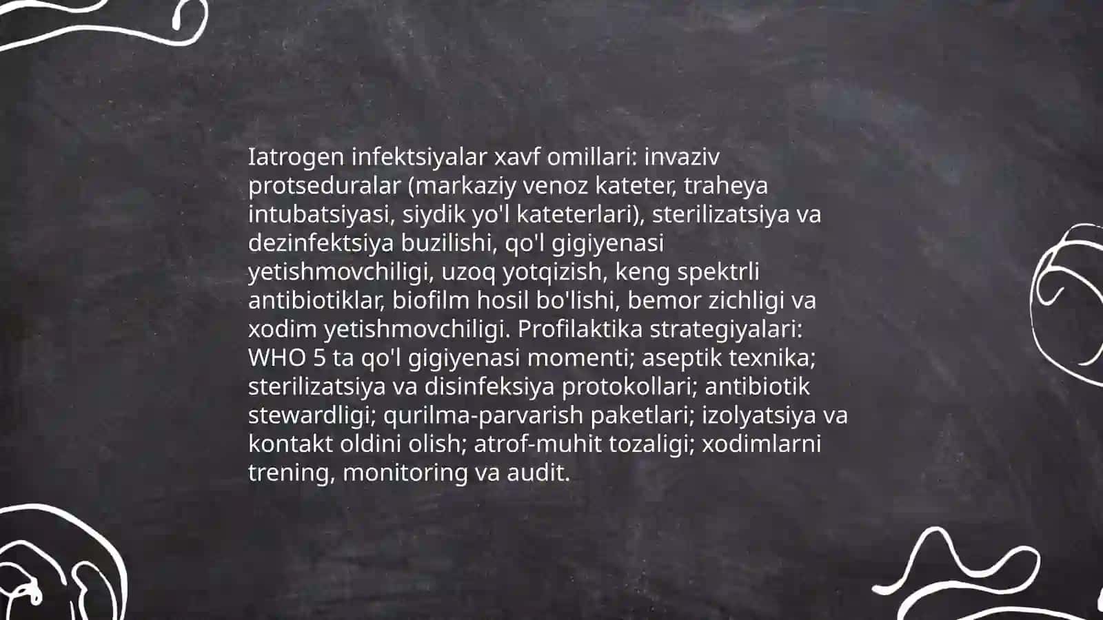 Kasalxona ichida tarqaluvchi (yatrogen)yuqumli kasalliklar quzg'atuvchilar va ularni laboratoriya tashxisi 4