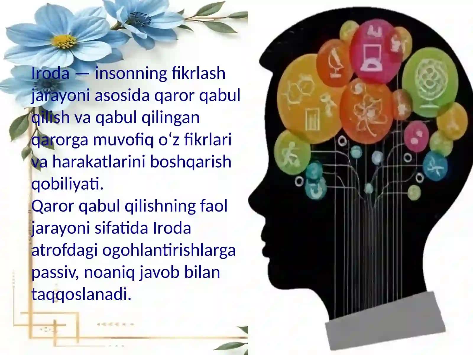 Iroda  tushunchasi.  Irodaviy zo'r berish 4